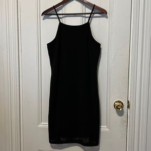 NWT Banana republic laser cut black dress